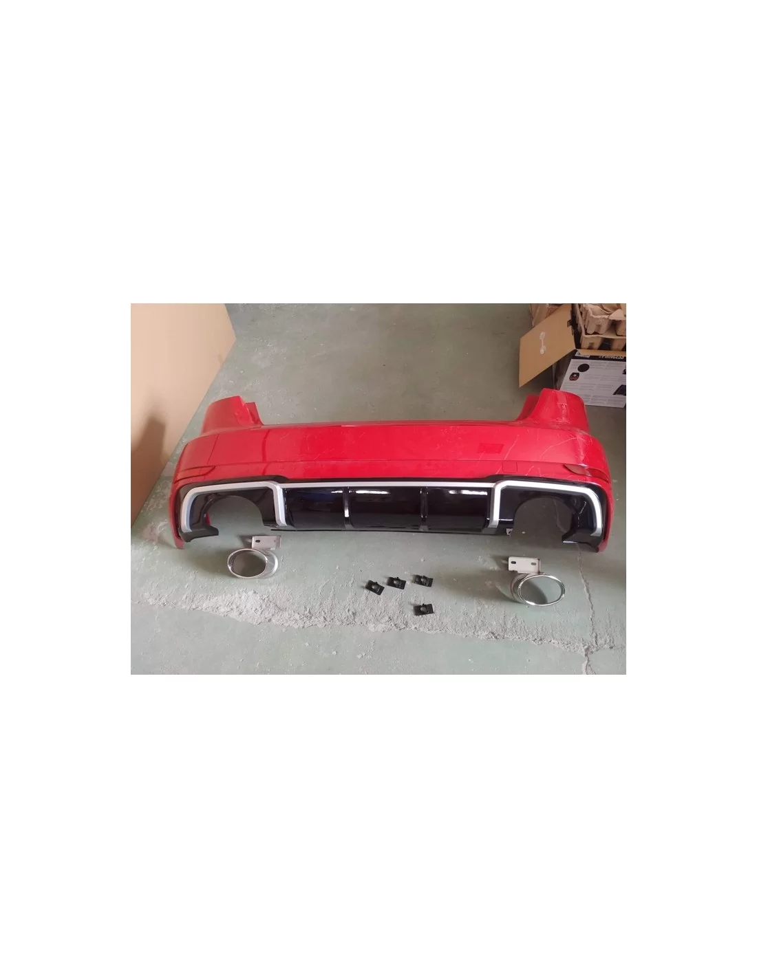  - Audi - Do Audi A3 8V 2016-2020 zderzak tylny RS3 z optyką dyfuzora - 1 - Kup tylny zderzak Audi A3 8V (2016-2020) VFL w optyc