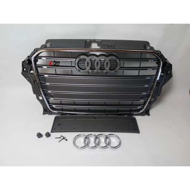 Audi S3 para-choques dianteiro grelha do radiador para Audi A3 8V 2012-2015 cinzento Audi, Audi A3 2012-2015 (8V) Audi