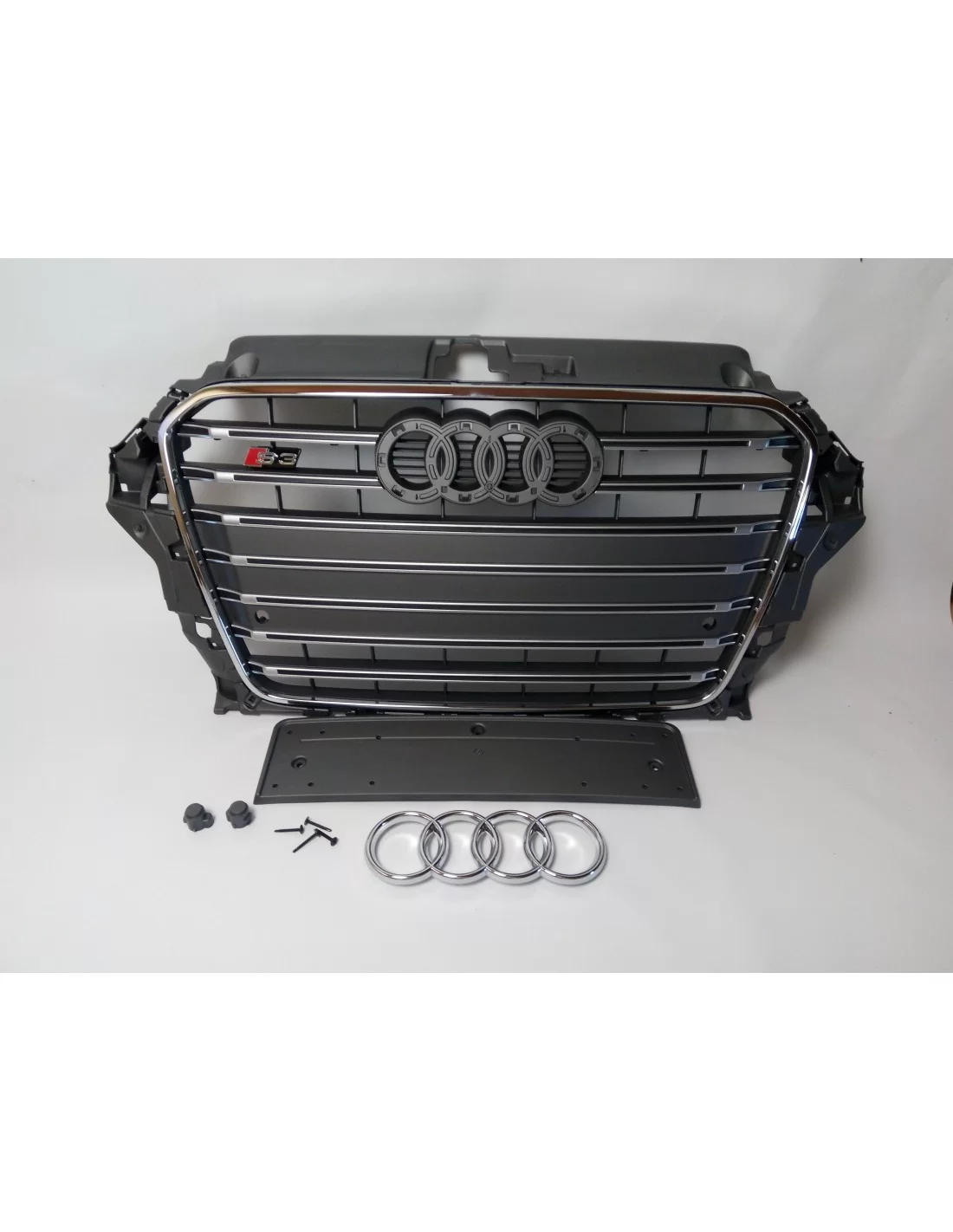 Audi S3 främre stötfångare kylargrill för Audi A3 8V 2012-2015 grå Audi, Audi A3 2012-2015 (8V) Audi Audi S3 främre stötfångare kylargrill för Audi A3 8V 2012-2015 grå Audi, Audi A3 2012-2015 (8V) Audi
