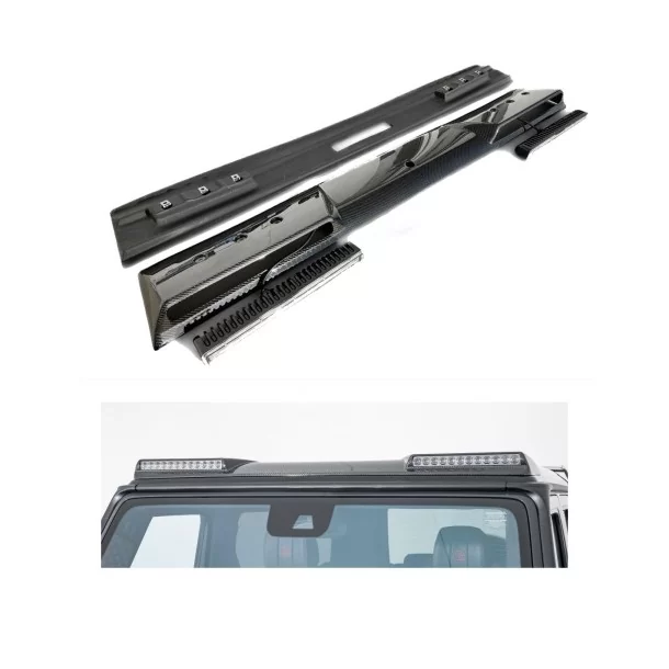 メルセデス・ベンツ W463 Gワゴン用 LED付カーボンファイバーフロントブラバスルーフスポイラー Mercedes-Benz, Mercedes-Benz G-Class 1979-2018 (W463), Lighting Elements, G-C