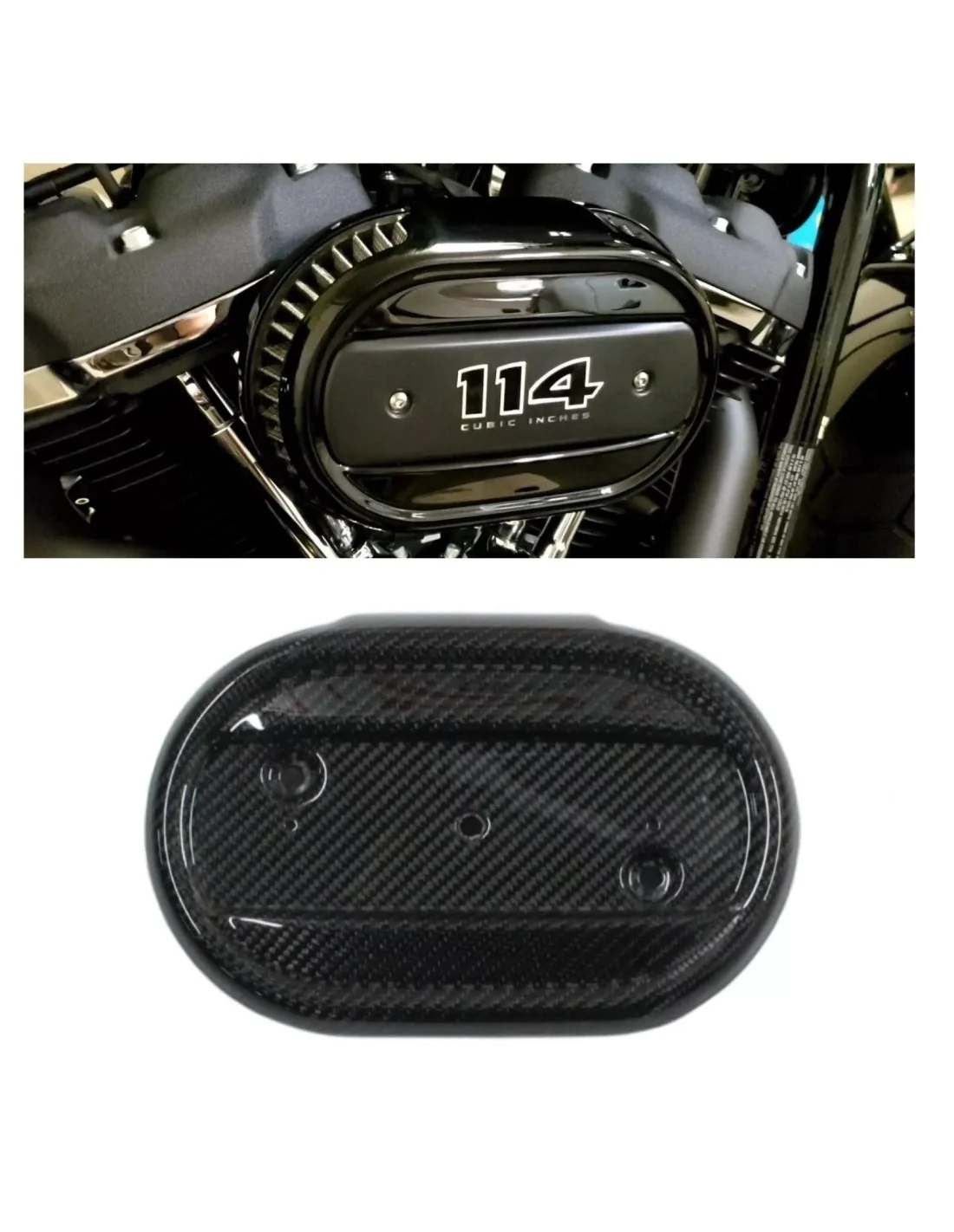 Koolstof luchtinlaatfilter afdekplaat lichaam voor Harley Davidson 2018+ motorfiets Home, Shop, Harley Davidson 2018+ Home