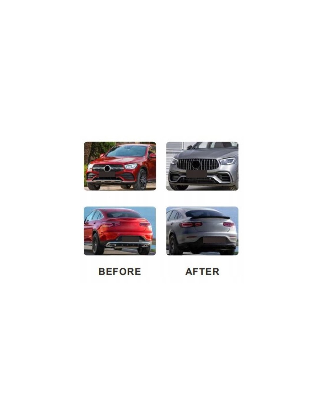 Karossats för Mercedes GLC-klass Coupe C253 2019-2023 GLC63 Coupe AMG Mercedes-Benz, Mercedes-Benz GLC-klass Coupe 2019-2023