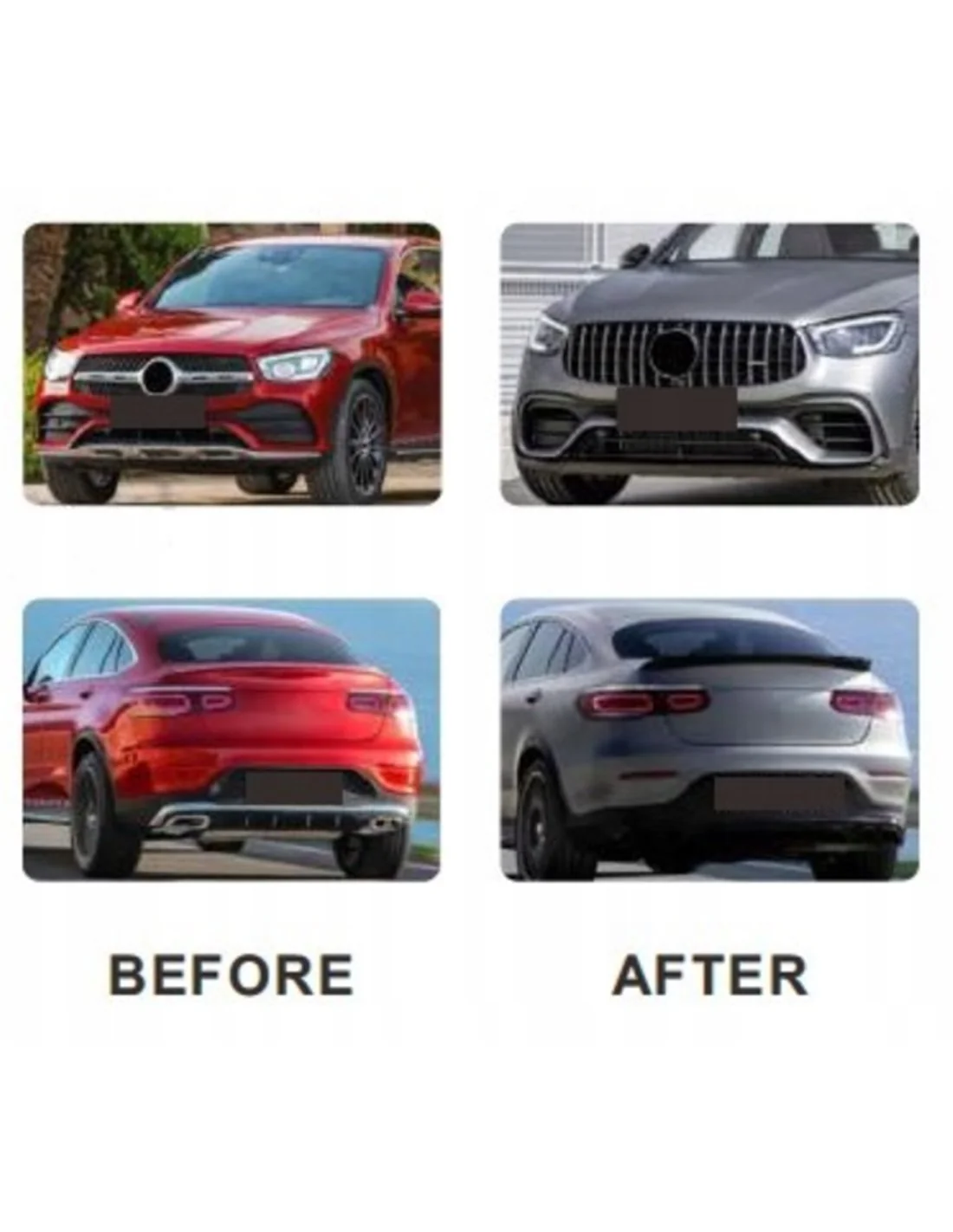 メルセデスGLCクラスクーペC253 2019-2023用ボディキット GLC63クーペ AMG メルセデス・ベンツ、メルセデス・ベンツGLCクラスクーペ2019-2023 (C25)