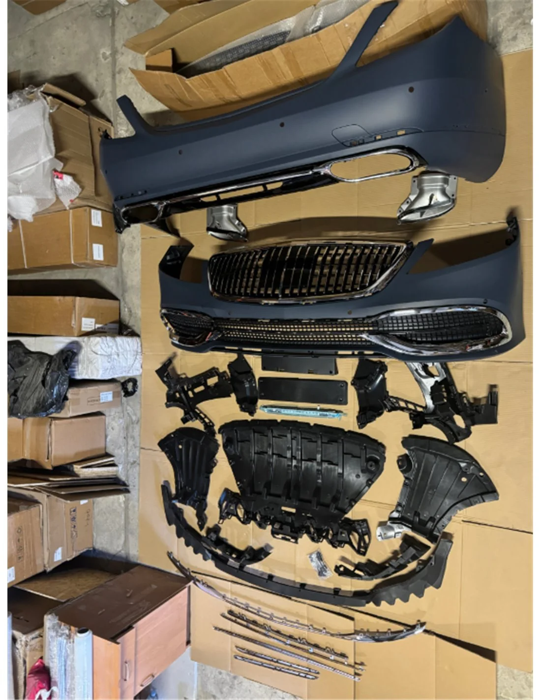 Боді-кіт Mercedes S-class W222 2018-2021 стиль Maybach Mercedes-Benz, Mercedes-Benz S-Class 2013-2020 (W222), Боді-кіт