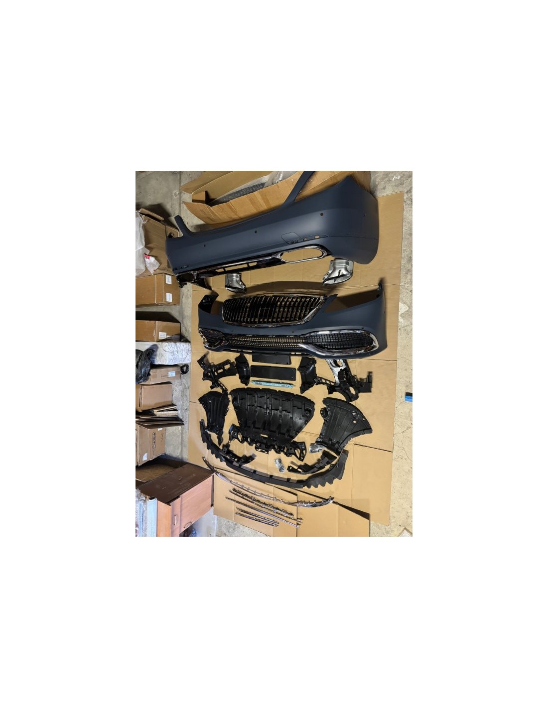 Carrosseriekit Mercedes S-klasse W222 2018-2021 Maybach stijl Mercedes-Benz, Mercedes-Benz S-klasse 2013-2020 (W222),