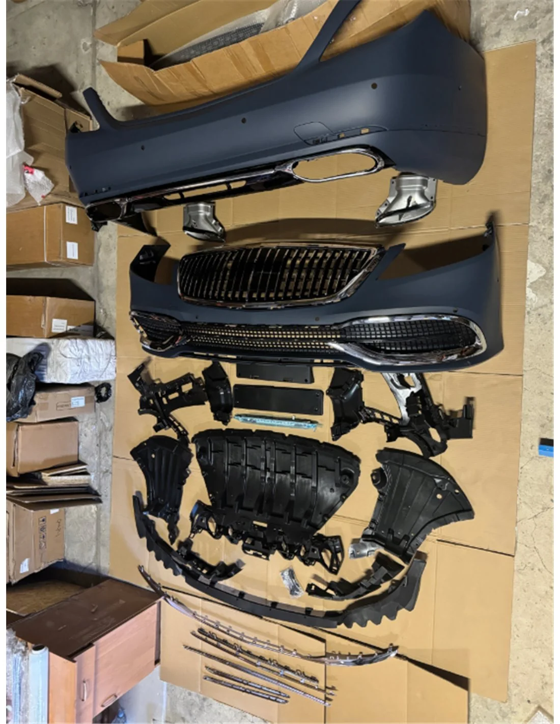 Kit de carrocería Mercedes Clase S W222 2018-2021 estilo Maybach Mercedes-Benz, Mercedes-Benz Clase S 2013-2020 (W222), Kit de
