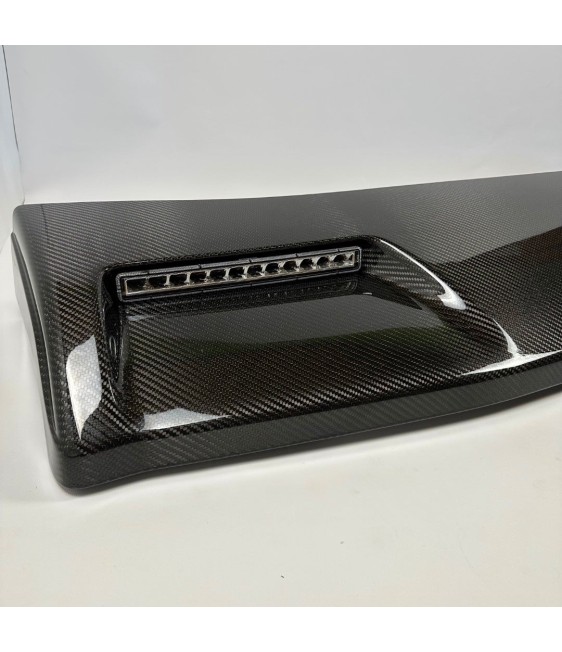 Mercedes Benz Kohlefaser Frontdachspoiler mit LEDs für Mercedes-Benz W Mercedes Benz Kohlefaser Frontdachspoiler mit LEDs für Mercedes-Benz W