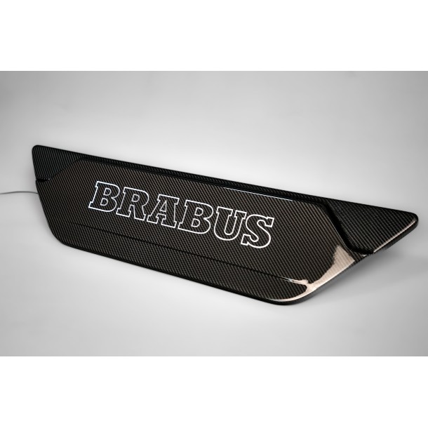 Carbon LED BRABUS LOGO rear door attachment for Mercedes W463A