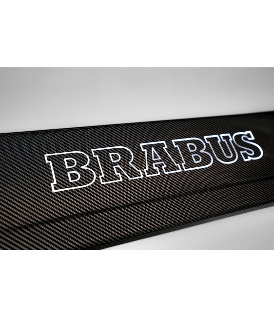 LED de carbono BRABUS LOGO accesorio puerta trasera para Mercedes W463A