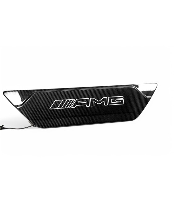 Carbon fiber rear door attachment LED AMG logo illuminated for Mercedes-Benz W463A W465
