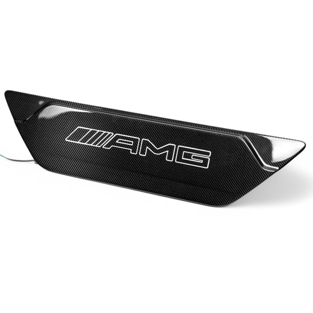 Illuminated Carbon AMG Logo – Rear Door Attachment for Mercedes W463A W465