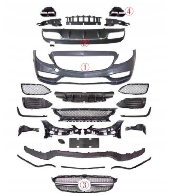 C-Class Bodykit C63 AMG dla Mercedesa klasy C W205 2015-2018 C-Class Bodykit C63 AMG dla Mercedesa klasy C W205 2015-2018