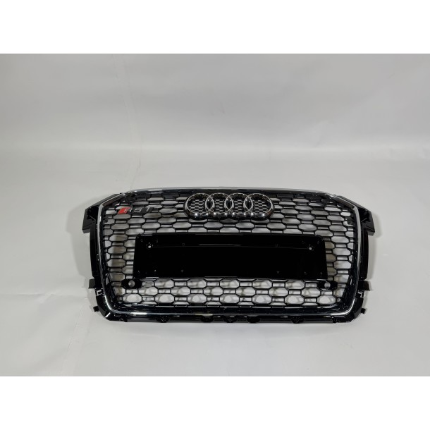 Audi 用于奥迪 A1 2015-2018 8X 格栅蜂窝状格栅 RS1 外观黑色镀铬前格栅