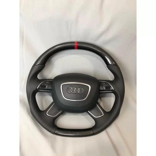  - Volante - Audi A4 A5 Q5 Volante in pelle di carbonio - 1 - Acquista il volante Audi A4 A5 Q5 in pelle di carbonio su Tunevers