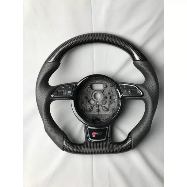  - Steering Wheels - アウディA6 A7 A8 ステアリングホイールカーボンレザー - 1 - Steering Wheels アウディA6 A7 A8 ステアリングホイールカーボンレザー