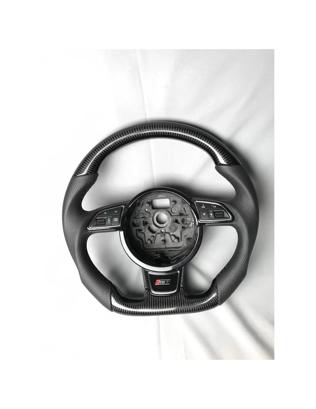  - Steering Wheels - Audi A6 A7 A8 Steering Wheel Carbon Leather - 4 - Get Audi A6 A7 A8 Steering Wheel Carbon Leather at Tuneve