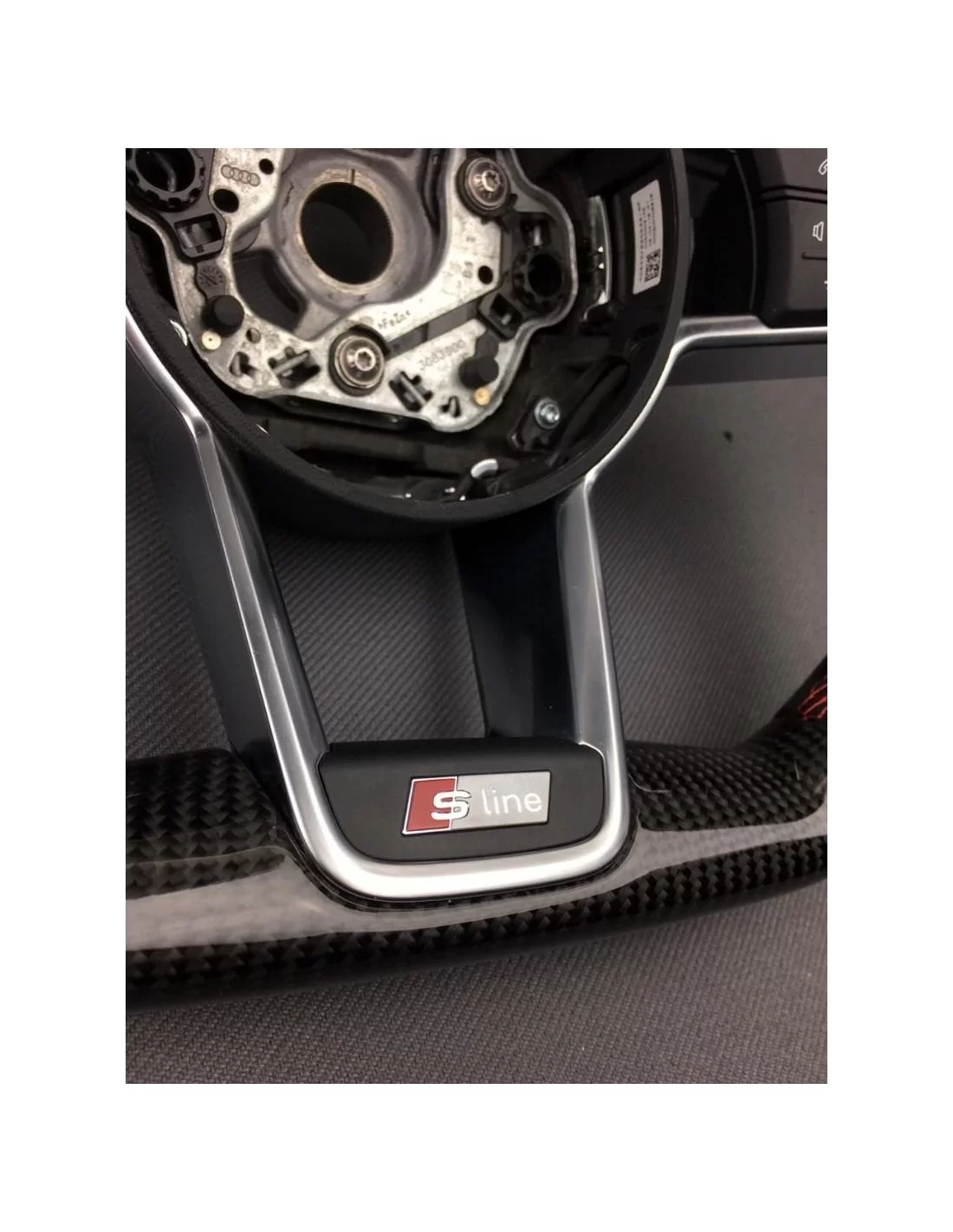  - Steering Wheels - Audi TT R8 Steering Wheel Carbon Alcantara - 7 - Get Audi TT R8 Steering Wheel Carbon Alcantara at Tunevers