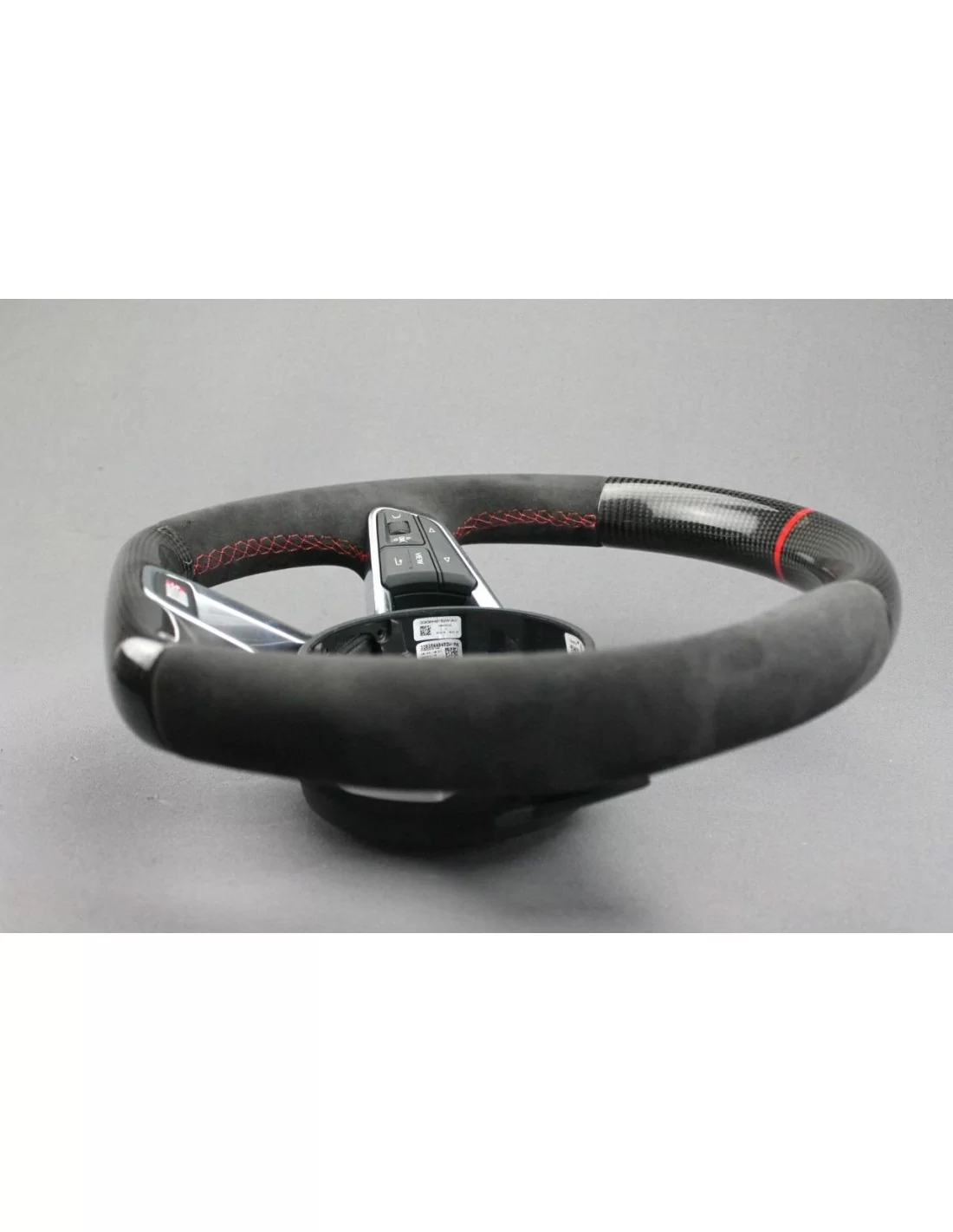  - Steering Wheels - Audi TT R8 Steering Wheel Carbon Alcantara - 12 - Get Audi TT R8 Steering Wheel Carbon Alcantara at Tunever