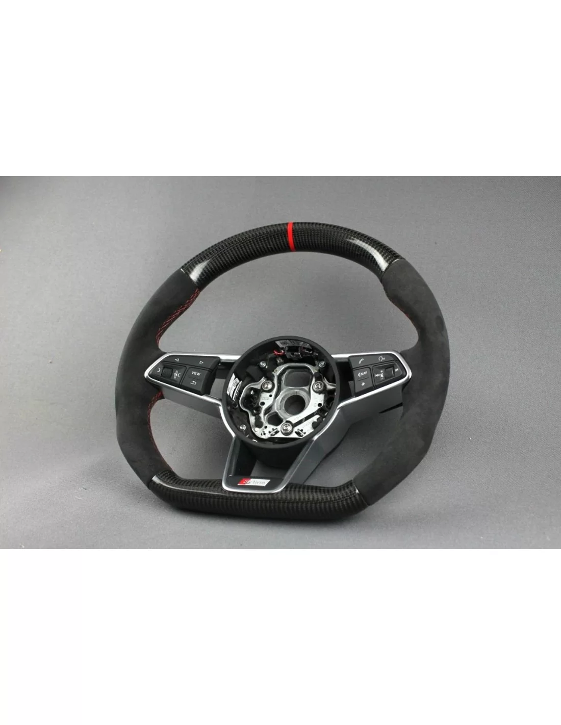  - Steering Wheels - Audi TT R8 Stuur Carbon Alcantara - 13 - Koop Audi TT R8 Stuur Carbon Alcantara bij Tuneverse! Verfraai het