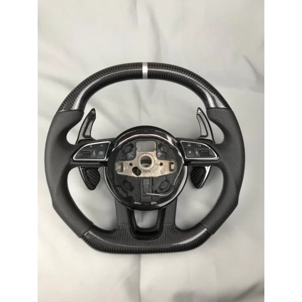  - Steering Wheels - Audi Q5 SQ5 Q7 A1 A3 SQ7 Steering Wheel Carbon Leather - 1 - Discover Audi Q5 SQ5 Q7 A1 A3 SQ7 Steering Whe