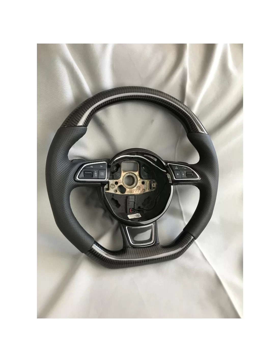  - Steering Wheels - Audi A6 A7 A8 Steering Wheel Carbon Leather - 2 - Shop Audi A6 A7 A8 Steering Wheel Carbon Leather at Tunev