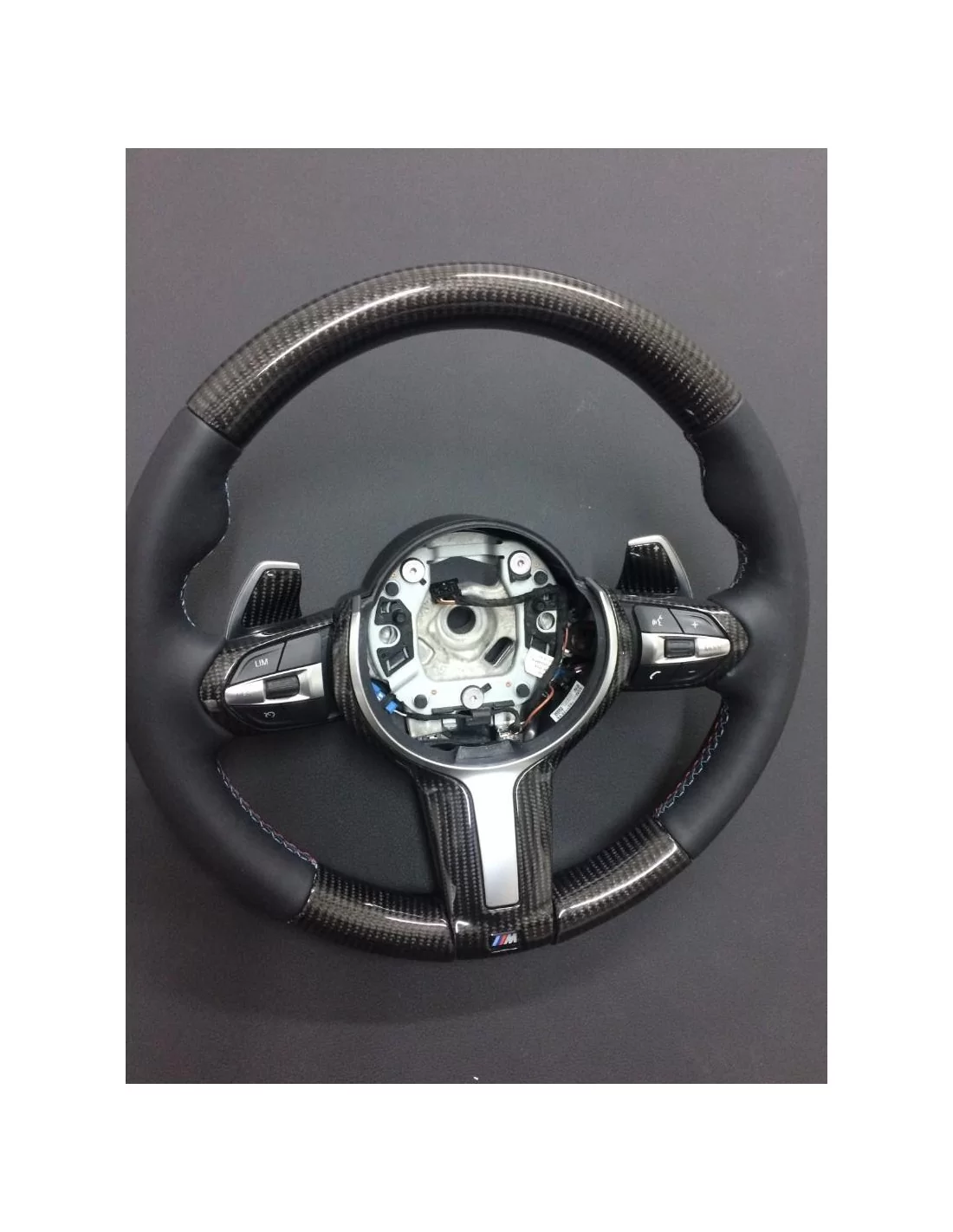 - Steering Wheels - BMW F30 F31 F32 F35 F15 X5 F16 X6 F20 Steering Wheel Carbon Leather - 2 - Elevate your driving experience w - Steering Wheels - BMW F30 F31 F32 F35 F15 X5 F16 X6 F20 Steering Wheel Carbon Leather - 2 - Elevate your driving experience w