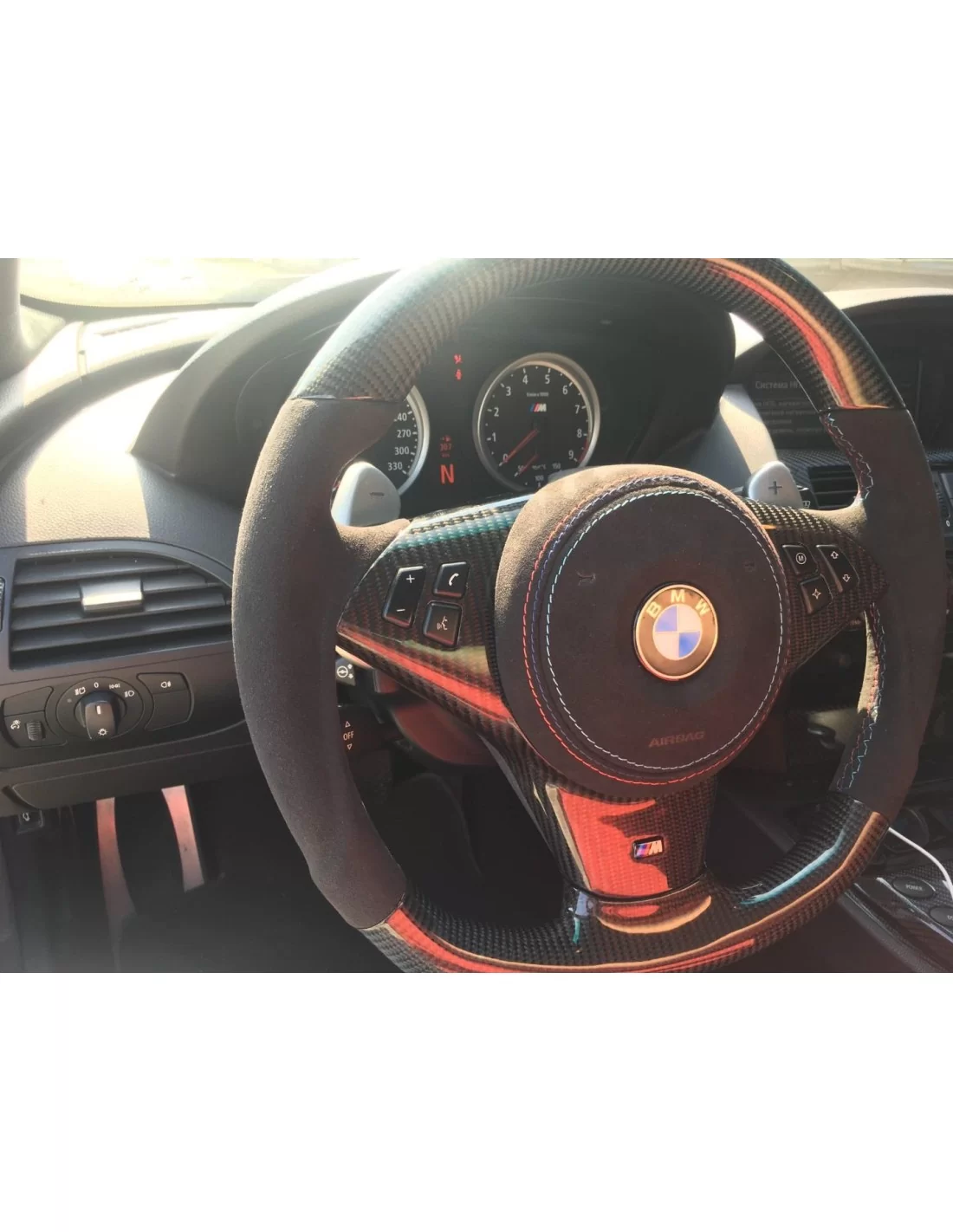 - Steering Wheels - BMW M6 E63 M5 E60 Steering Wheel Carbon Alcantara - 9 - Upgrade to the BMW M6 E63 M5 E60 Steering Wheel Car - Steering Wheels - BMW M6 E63 M5 E60 Steering Wheel Carbon Alcantara - 9 - Upgrade to the BMW M6 E63 M5 E60 Steering Wheel Car