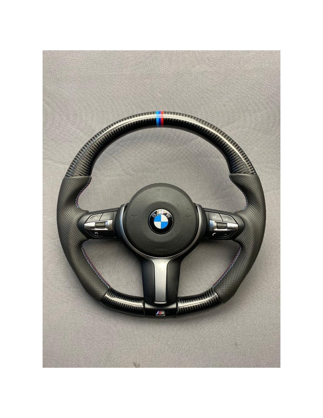  - Steering Wheels - BMW F30 F20 F22 F32 F33 X5 F15 X6 F16 Ratt i kolfiberläder - 1 - Förbättra din BMW F30 F20 F22 F32 X5 F15 X