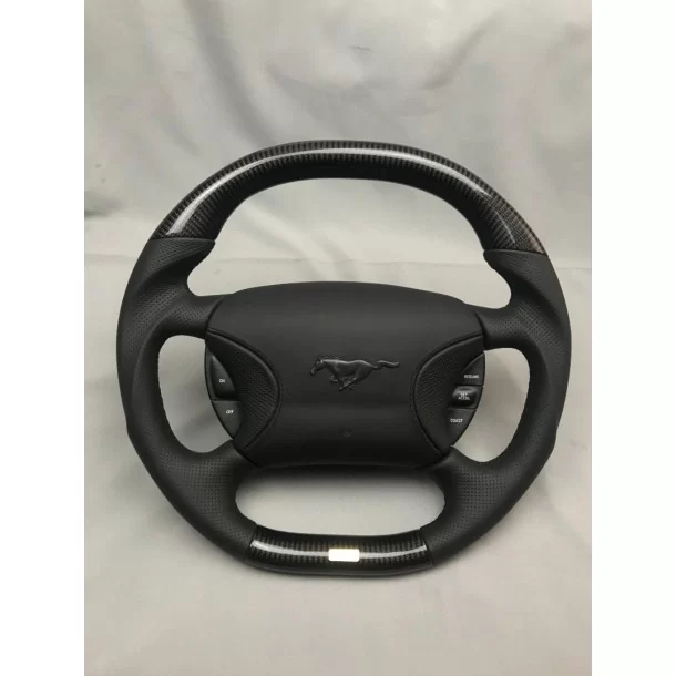  - Steering Wheels - フォードマスタング ステアリングホイール カーボンレザー - 1 - Steering Wheels フォードマスタング ステアリングホイール カーボンレザー