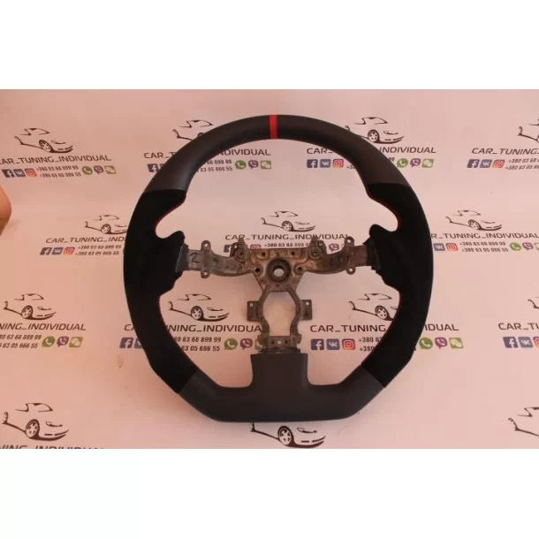  - Steering Wheels - 日産 GT-R ステアリングホイール カーボンアルカンターラ - 1 - Steering Wheels 日産 GT-R ステアリングホイール カーボンアルカンターラ