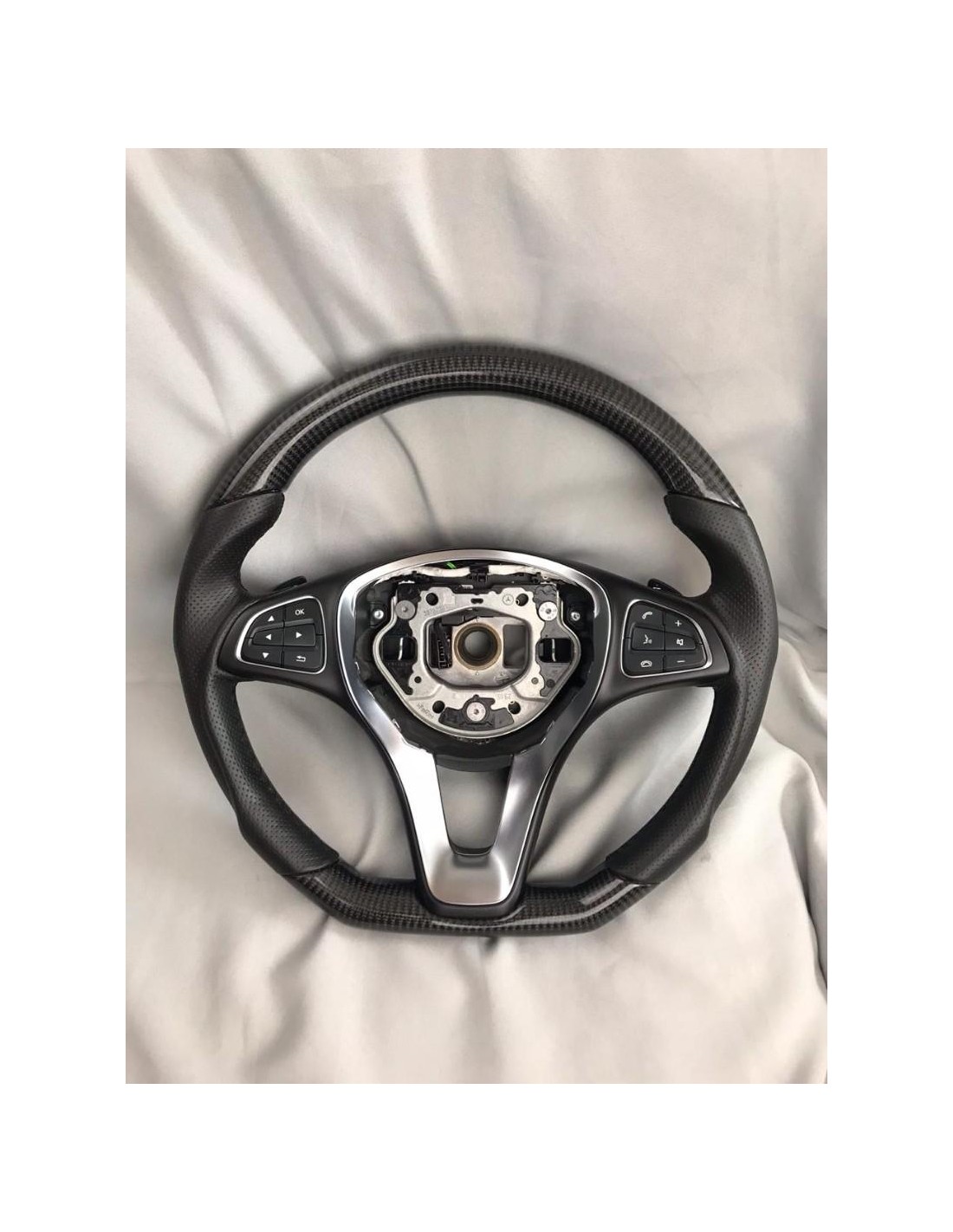 - Volante - Mercedes-Benz GLE GLC GLS C CLA W205 W292 X166 Volante Piano Negro con Cuero - 8 - Mejore su Mercedes-Benz con el v  - Volante - Mercedes-Benz GLE GLC GLS C CLA W205 W292 X166 Volante Piano Negro con Cuero - 8 - Mejore su Mercedes-Benz con el v