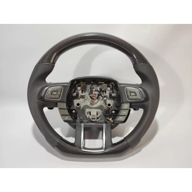  - Steering Wheels - Range Rover Evoque Stuur Carbon Leer - 1 - Verfraai uw Range Rover Evoque met een carbon lederen stuurwiel,