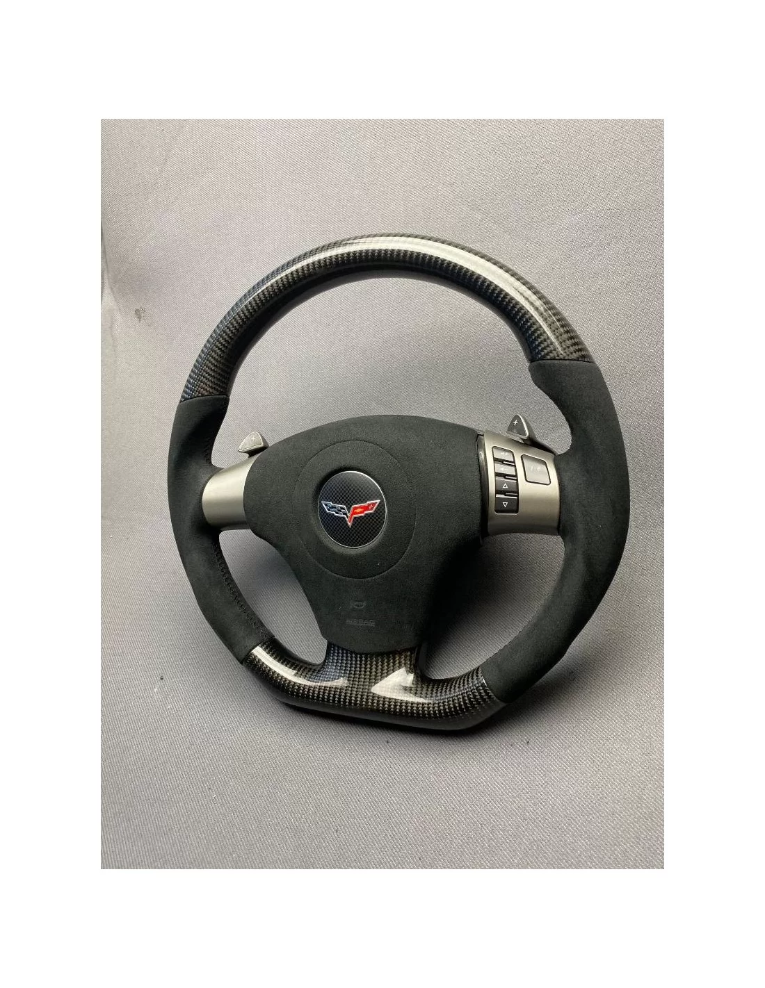 - Steering Wheels - Chevrolet Corvette С6 Steering Wheel Carbon Alcantara - 7 - Transform your driving experience with the Chev  - Steering Wheels - Chevrolet Corvette С6 Steering Wheel Carbon Alcantara - 7 - Transform your driving experience with the Chev