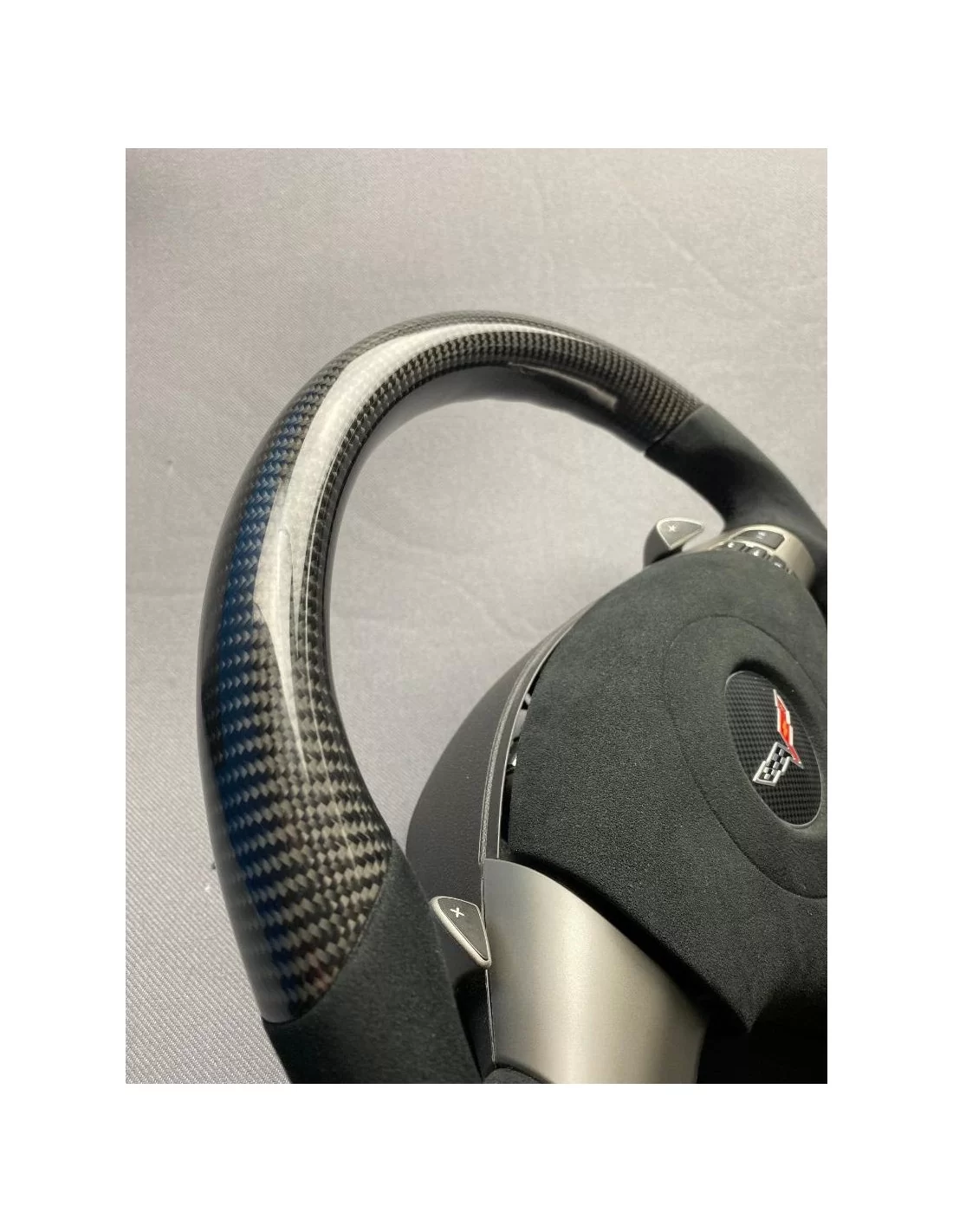 - Steering Wheels - Chevrolet Corvette С6 Steering Wheel Carbon Alcantara - 8 - Transform your driving experience with the Chev  - Steering Wheels - Chevrolet Corvette С6 Steering Wheel Carbon Alcantara - 8 - Transform your driving experience with the Chev