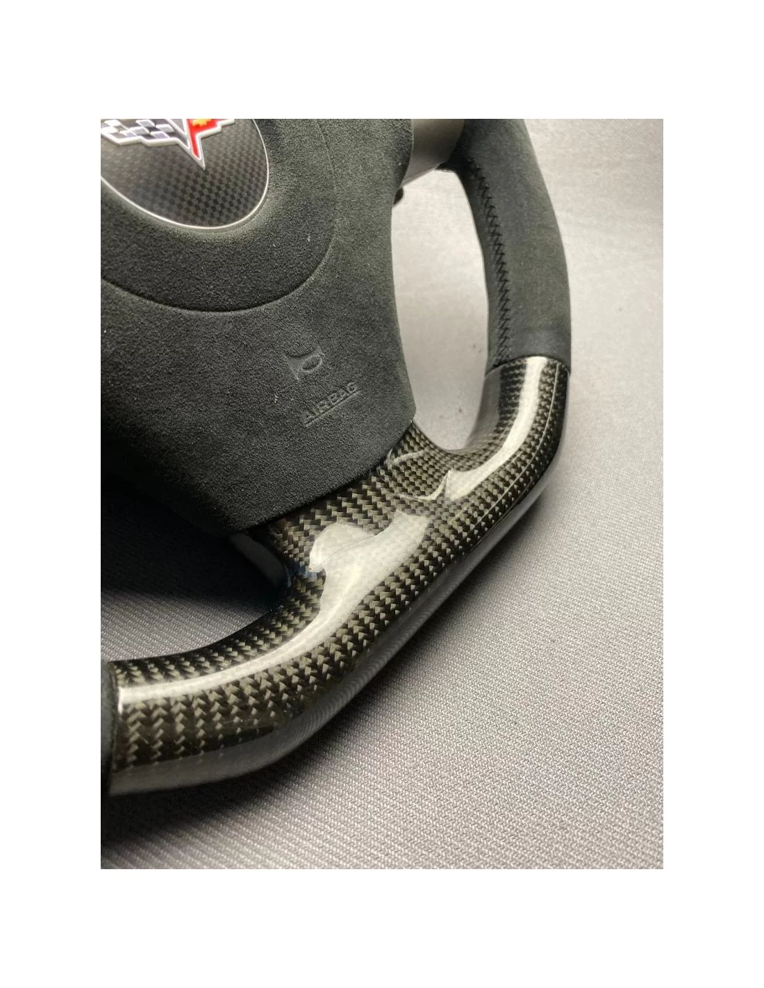 - Steering Wheels - Chevrolet Corvette С6 Steering Wheel Carbon Alcantara - 9 - Transform your driving experience with the Chev  - Steering Wheels - Chevrolet Corvette С6 Steering Wheel Carbon Alcantara - 9 - Transform your driving experience with the Chev