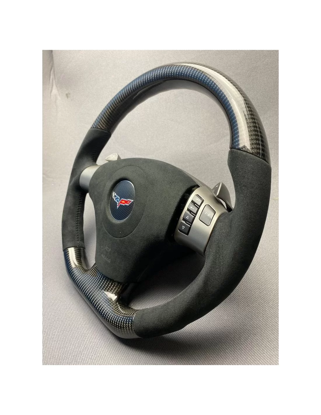 - Steering Wheels - Chevrolet Corvette С6 Steering Wheel Carbon Alcantara - 10 - Transform your driving experience with the Che  - Steering Wheels - Chevrolet Corvette С6 Steering Wheel Carbon Alcantara - 10 - Transform your driving experience with the Che