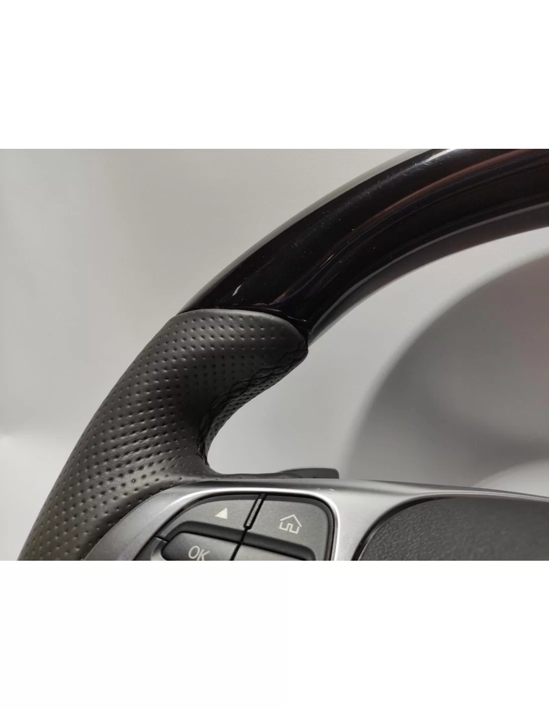 - Steering Wheels - Mercedes-Benz GLE GLC GLS C CLA W205 W166 X166 Volante em pele preta para piano - 8 - Actualize o seu Merce  - Steering Wheels - Mercedes-Benz GLE GLC GLS C CLA W205 W166 X166 Volante em pele preta para piano - 8 - Actualize o seu Merce