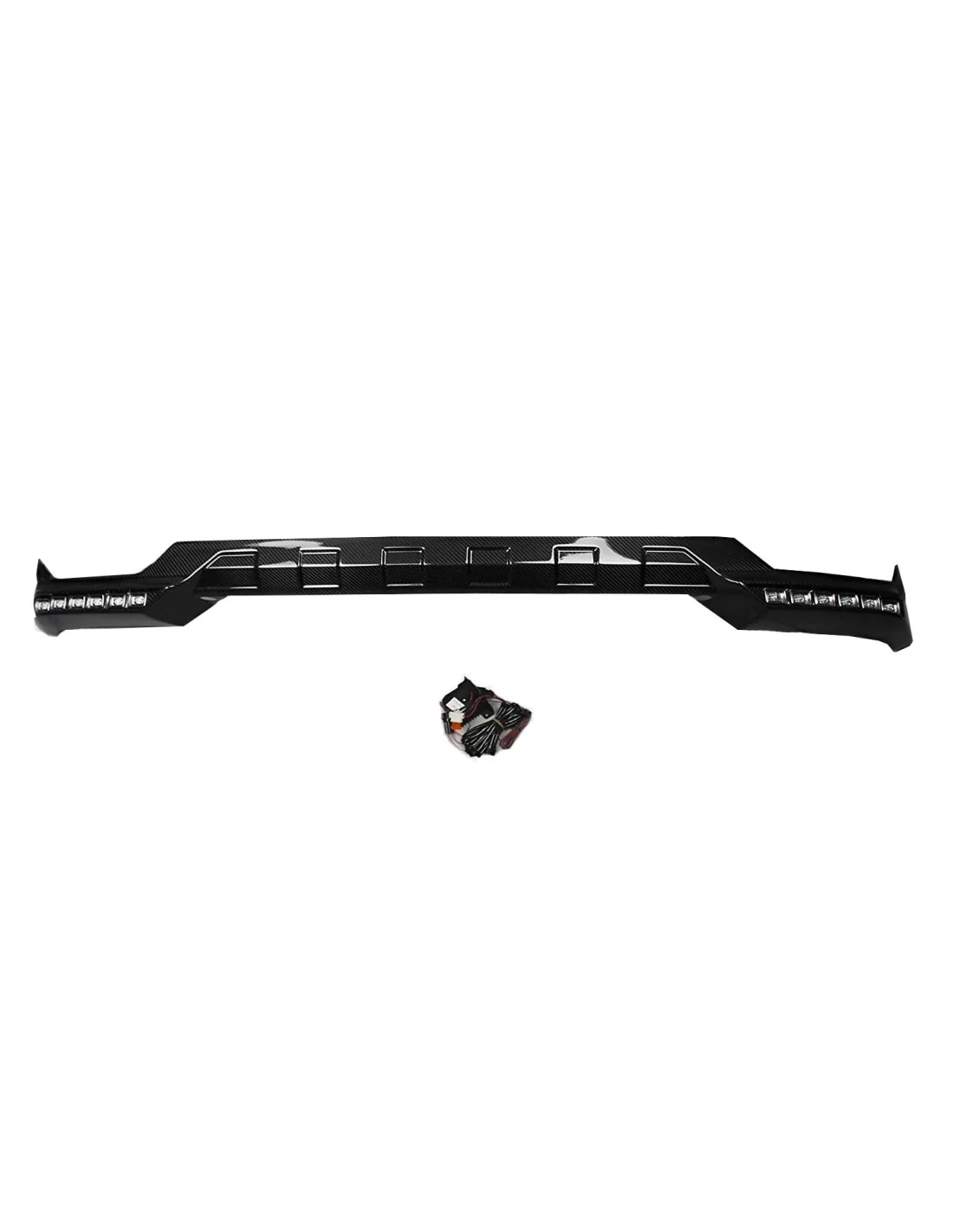  - Mercedes Benz - Spoiler przedniego zderzaka AMG z włókna węglowego z diodami LED dla Mercedes-Benz Klasy G W463 - 2 - Ulepsz 