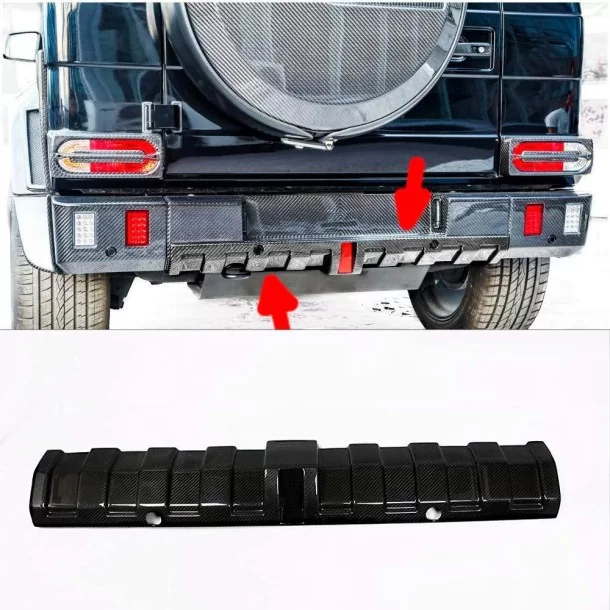  - Mercedes Benz - Dyfuzor tylnego zderzaka Brabus z włókna węglowego do zderzaka REPLICA Mercedes-Benz W463 Widestar - 1 - Ulep