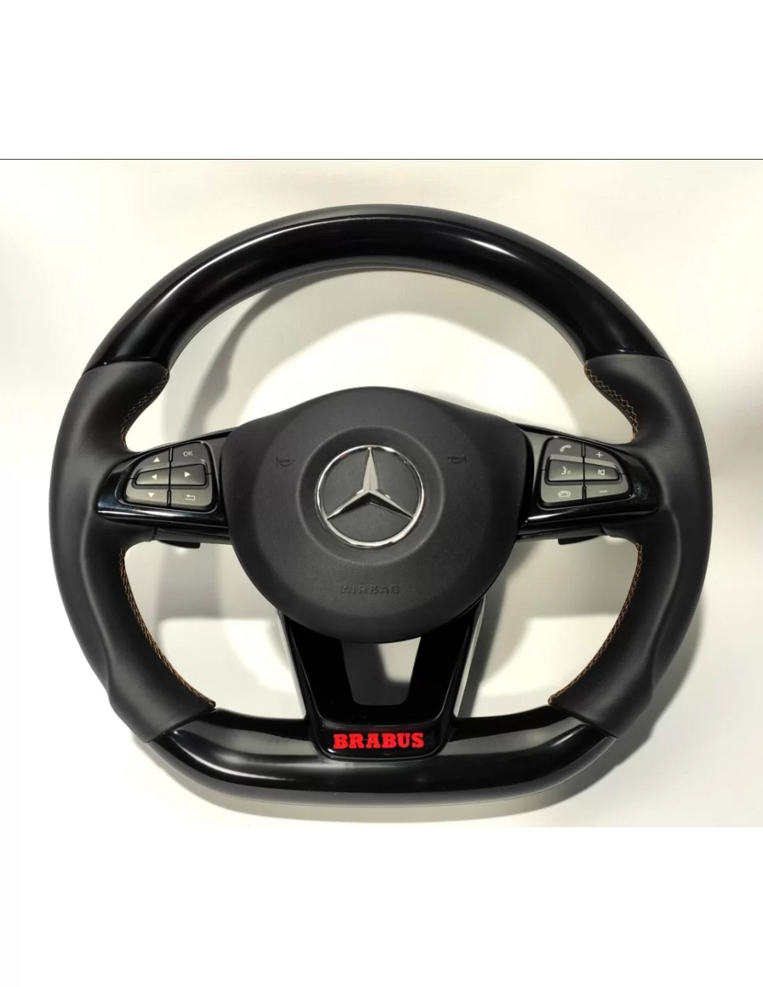  - Steering Wheels - メルセデスベンツ GLE GLC GLS C CLA W205 W166 X166 ステアリングホイールピアノブラックレザー - 1 - Steering Wheels メルセデスベンツ GLE GLC GLS C