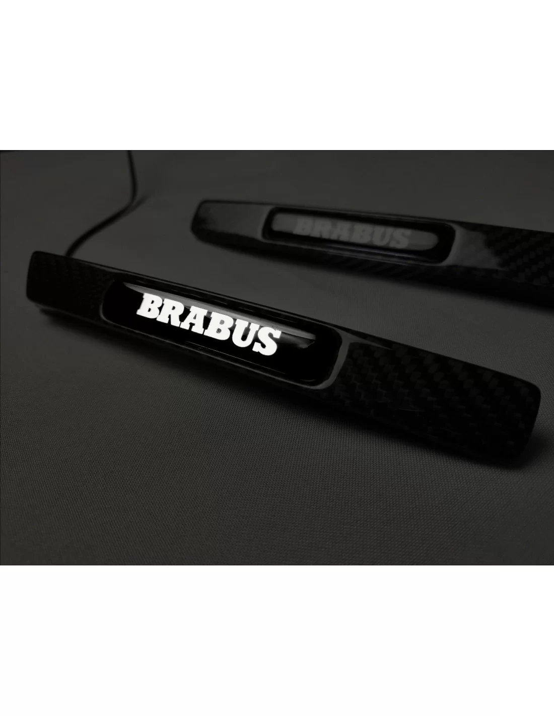 - Logos & Emblems - Carbon fiber Brabus Widestar led illuminated fenders side insertions Mercedes G-Class W463 - 2 - Enhance yo - Logos & Emblems - Carbon fiber Brabus Widestar led illuminated fenders side insertions Mercedes G-Class W463 - 2 - Enhance yo