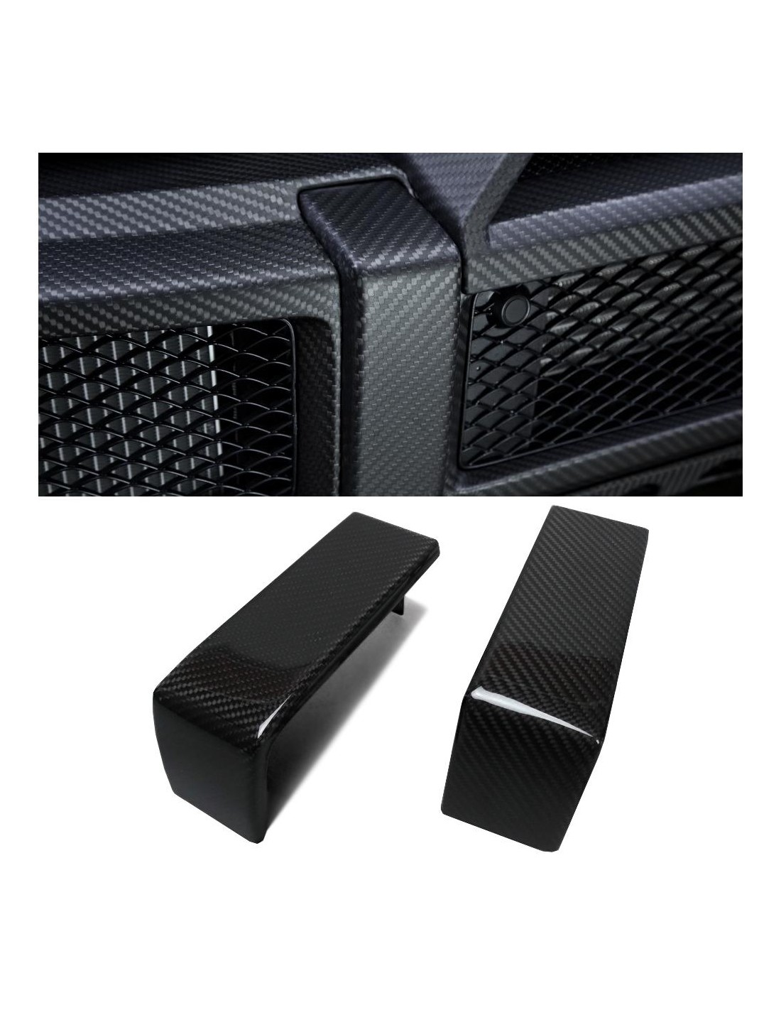 - Mercedes-Benz - Koolstofvezel AMG voorbumper beugels voor Mercedes-Benz G-Klasse W463 - 1 - Upgrade uw Mercedes G-Klasse W463  - Mercedes-Benz - Koolstofvezel AMG voorbumper beugels voor Mercedes-Benz G-Klasse W463 - 1 - Upgrade uw Mercedes G-Klasse W463