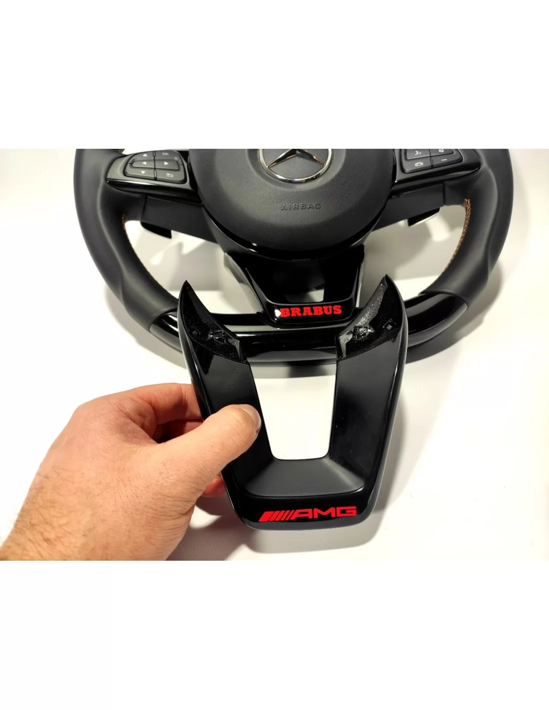  - Steering Wheels - メルセデスベンツ GLE GLC GLS C CLA W205 W166 X166 ステアリングホイールピアノブラックレザー - 6 - Steering Wheels メルセデスベンツ GLE GLC GLS C