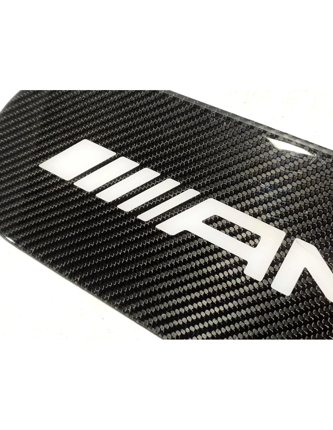  - logo & Emblems - Enjoliveur de roue de secours arrière en fibre de carbone emblème logo AMG pour Mercedes-Benz W463 G-Class G