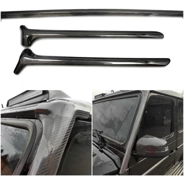  - Mercedes-Benz - Carbon fiber front window frame Covers (A pillar) for Mercedes-Benz G-Class W463 - 1 - Upgrade your Mercedes-
