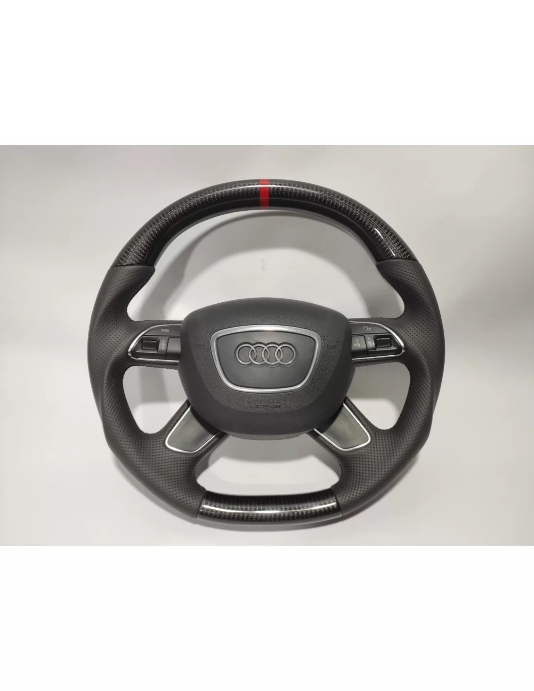  - Steering Wheels - Audi A4 B8 Q5 Q7 Volante em pele de carbono - 1 - Comprar Audi A4 B8 Q5 Q7 Volante em Couro Carbono da Tune
