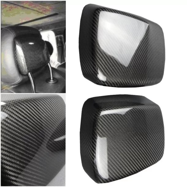  - Mercedes Benz - Copripoggiatesta interni in fibra di carbonio per sedili Mercedes-Benz W463 2013-2018 G-Wagon - 1 - Elevate g