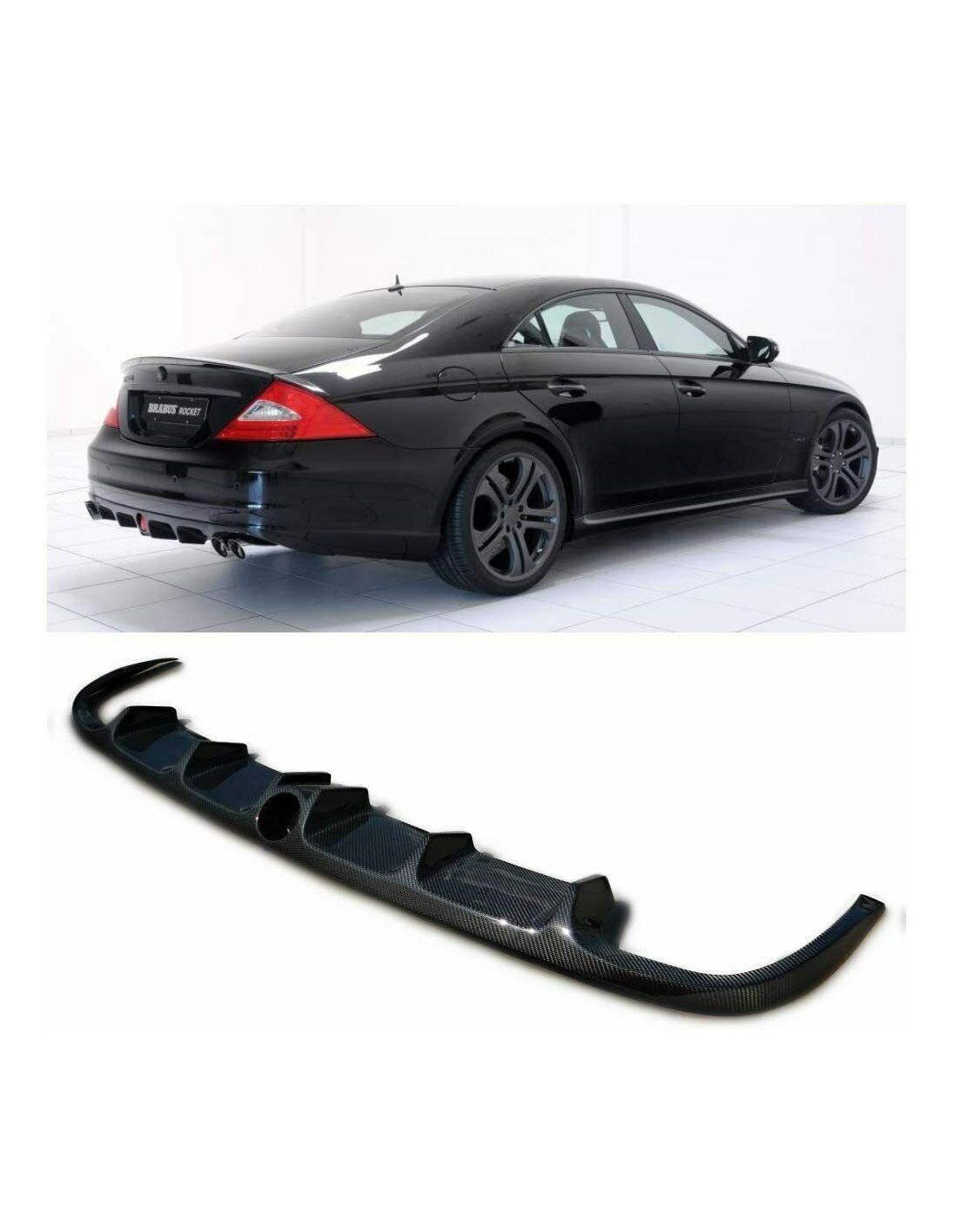 - Mercedes Benz - Mercedes-Benz Clase CLS W219 Difusor de parachoques trasero de carbono - 1 - Mejore su Mercedes Clase CLS W21  - Mercedes Benz - Mercedes-Benz Clase CLS W219 Difusor de parachoques trasero de carbono - 1 - Mejore su Mercedes Clase CLS W21