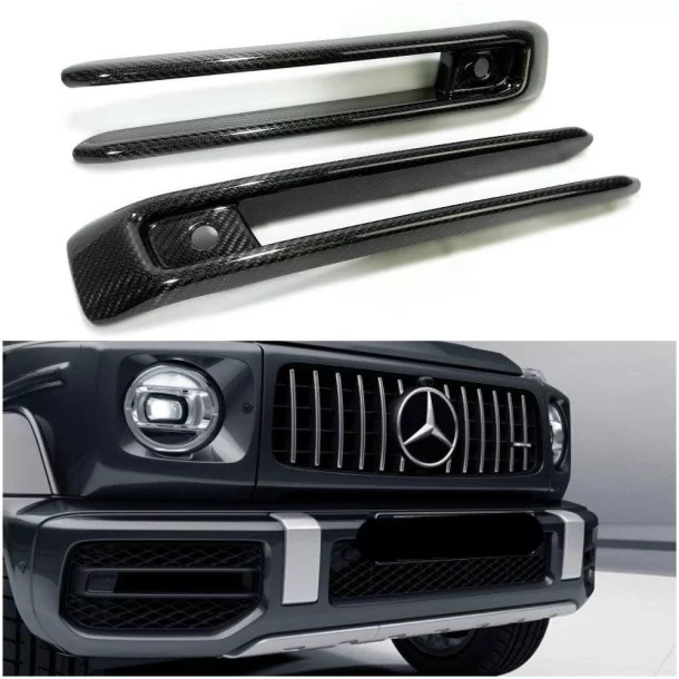  - Mercedes-Benz - メルセデスベンツGクラスW463A用カーボンファイバーフロントAMGバンパーフォグランプカバー - 1 - Mercedes-Benz メルセデスベンツGクラスW463A用カーボンファイバーフロントAMGバンパーフォグ