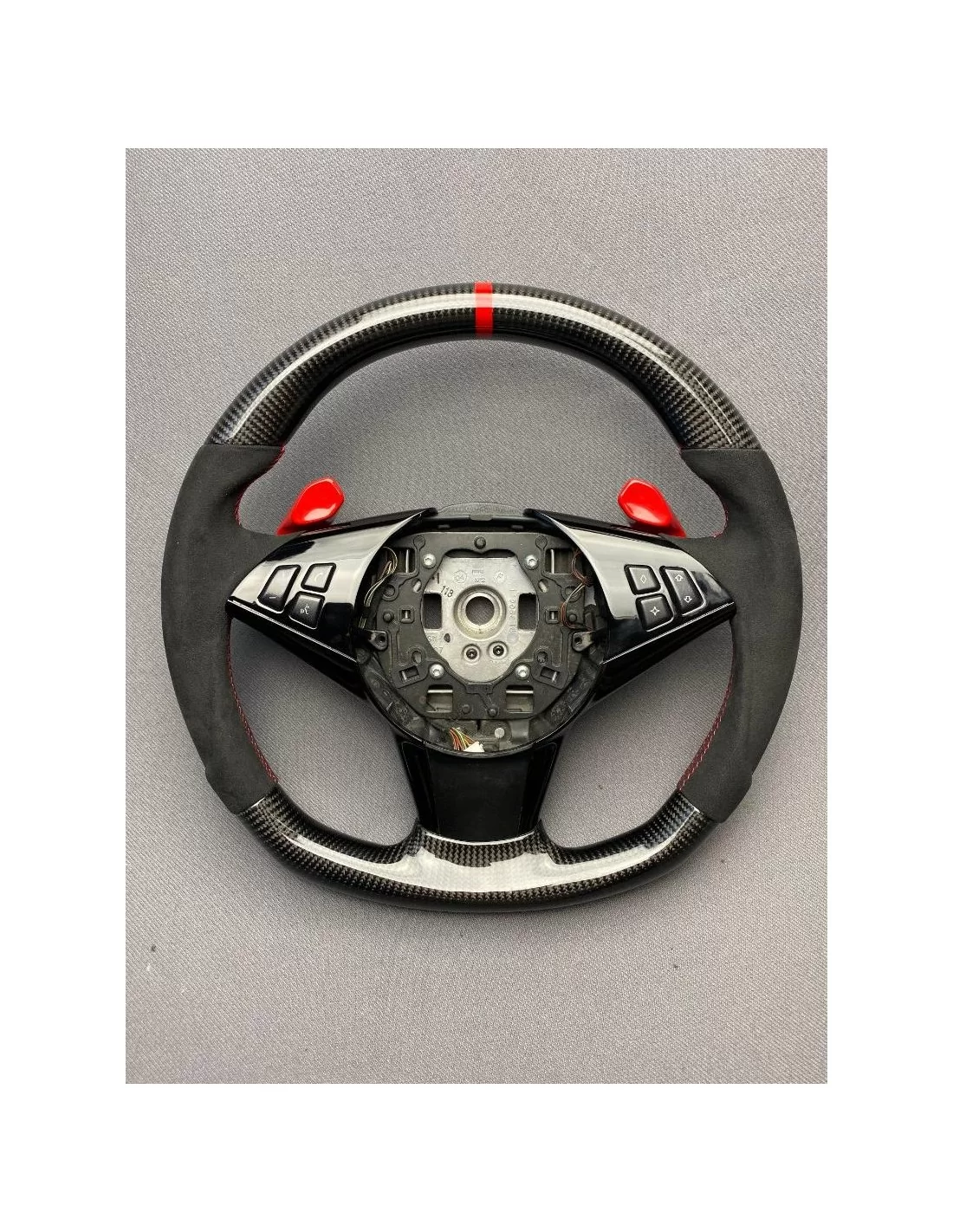 - Steering Wheels - BMW E60 E63 E61 Steering Wheel Carbon Alcantara - 1 - Upgrade your driving experience with the BMW E60 E63 - Steering Wheels - BMW E60 E63 E61 Steering Wheel Carbon Alcantara - 1 - Upgrade your driving experience with the BMW E60 E63